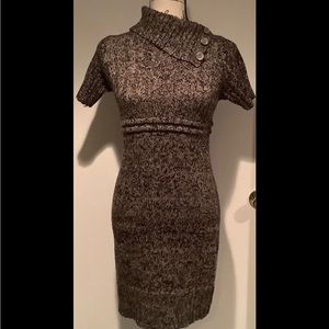 Ellen Parker Short Sleeve Knit Sweater Dress